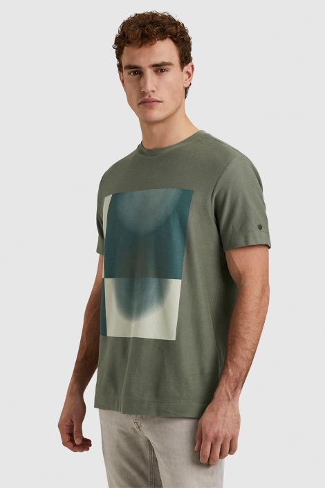 Cast Iron short sleeve r-neck regular fit tw